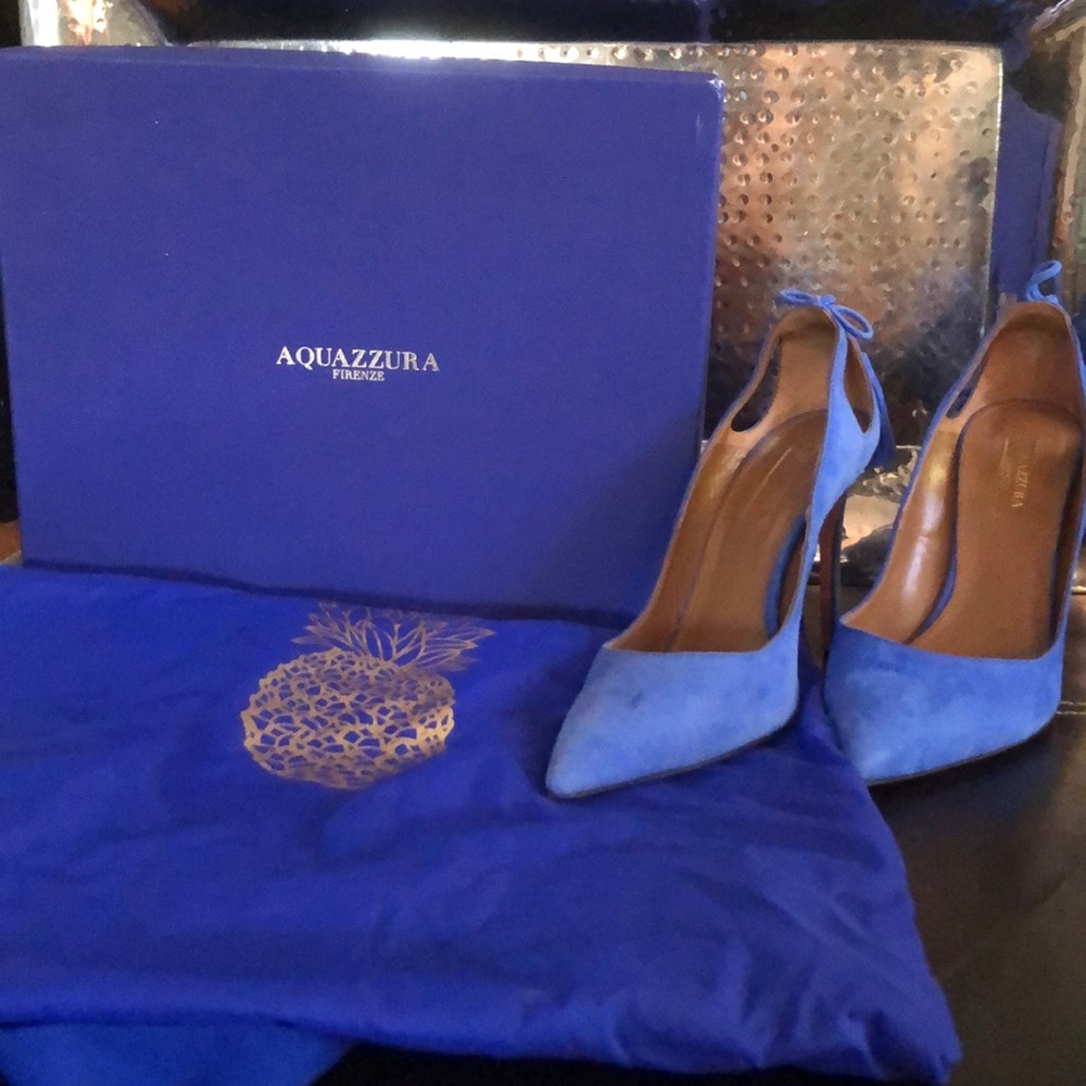 Aquazzura Suede Heels